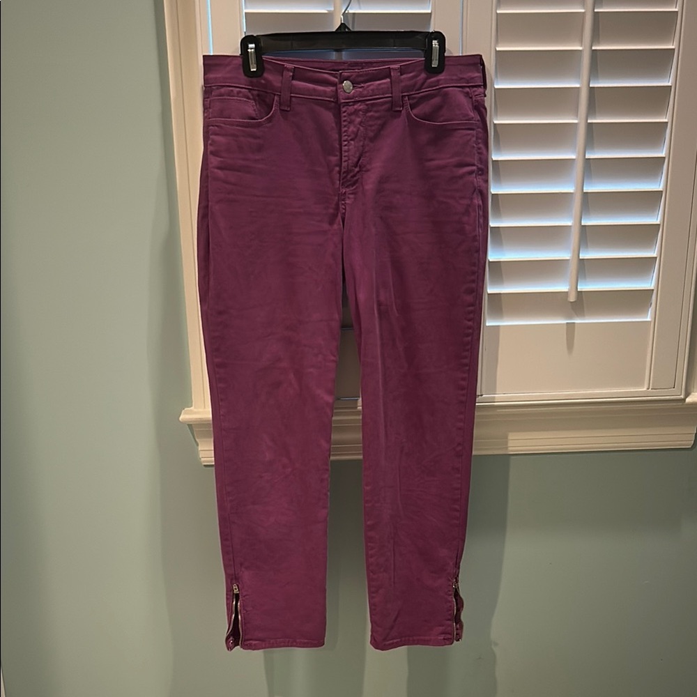 NYDJ Ankle Cropped Jeans in Rich Purple
